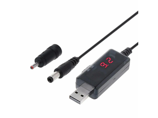 DC 5V To 9V 12V Step-Up Volt Transformer with 3.5x1.35mm Connecter Step-up Converter Cable Accessories for Power Supply Charger
