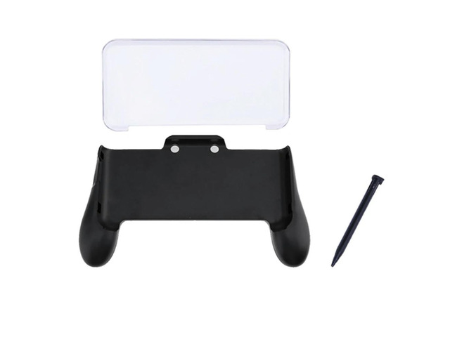 3 in 1 Hand Grip+Crystal Case+Plastic Pen for 2DS LL XL