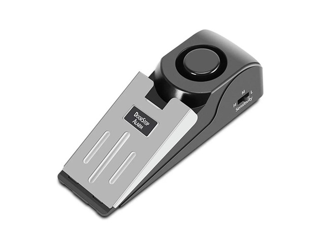 Travel Hotel Alarm Anti-theft Door Stopper Block Alarm Stainless Steel Cover Sensitivity for Briefcase Wallet