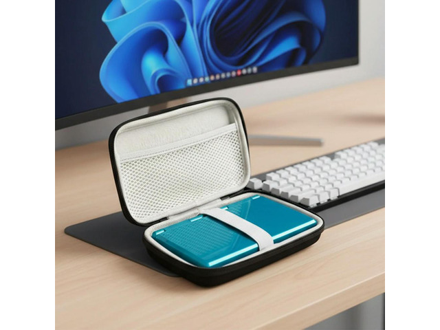 Carry Case for Anbernic RG DS Foldable Handheld Game Console Shockproof Hard Case for Controller & Travel Protection