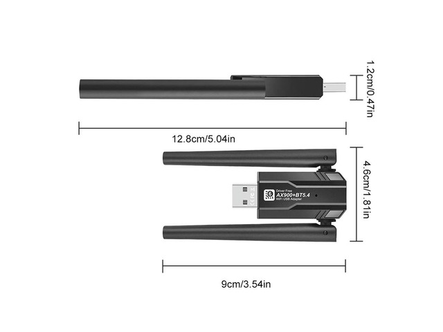 6 Network Card Bluetooth-Compatible 5.4 Driver-Free Network Card Dual-Band for Laptop 10 11