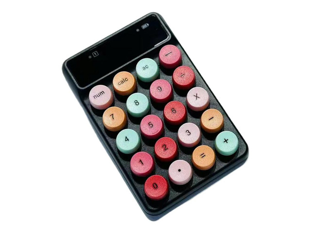 20 Keys Mini Numeric Keypad Financial Accounting Number Keyboard with 2.4G USB Receiver Numeric Pad for Data Entry