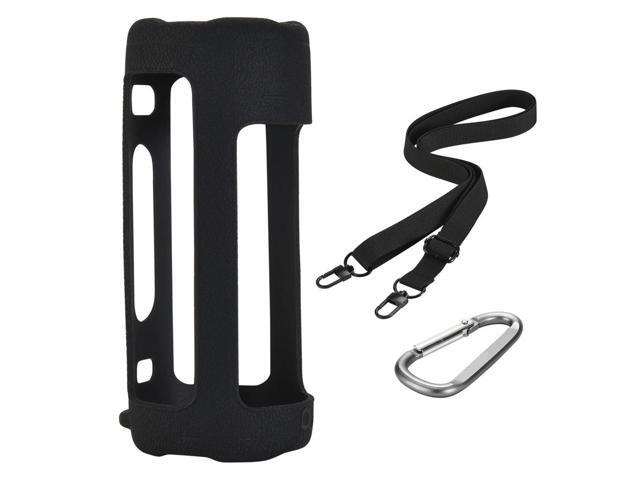 Anti-Slip Protective Cover with Carabiner & Adjustable Shoulder Strap Cover Compatible with JBL Grip Speaker