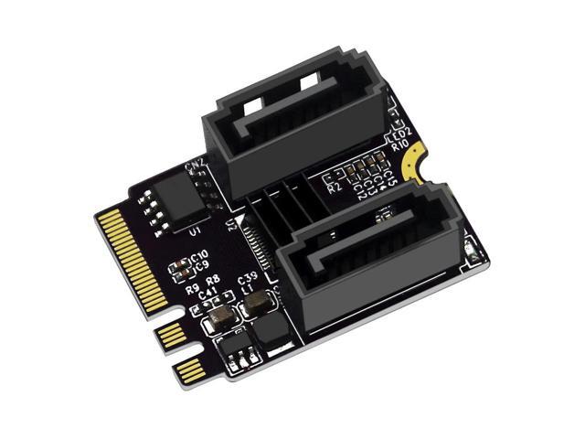 M2 To SATA3.0 Adapter Card PCI-E3.0 KEY A + E M.2 To SATA Converter Card for PC Servers Consumer Electronics/Device