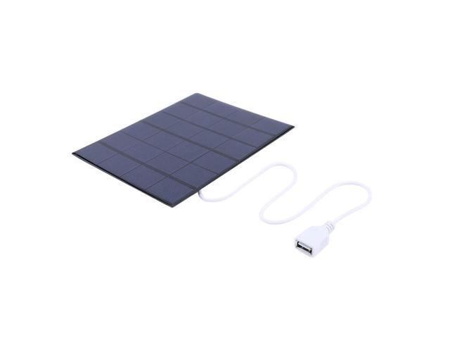 USB Solar Panel DIY 5W 6V Solar Charging Panel Monocrystalline Power Emergency Panels for Outdoor Survival Camping