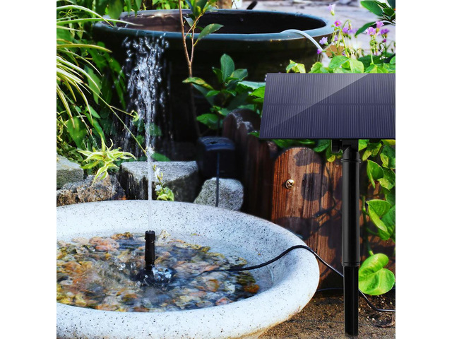 5W 5V Solar Water Pump Garden Decoration with Stake Solar Panel Fountain Watering System Energy Saving 180L/h Kits for Fish Tank