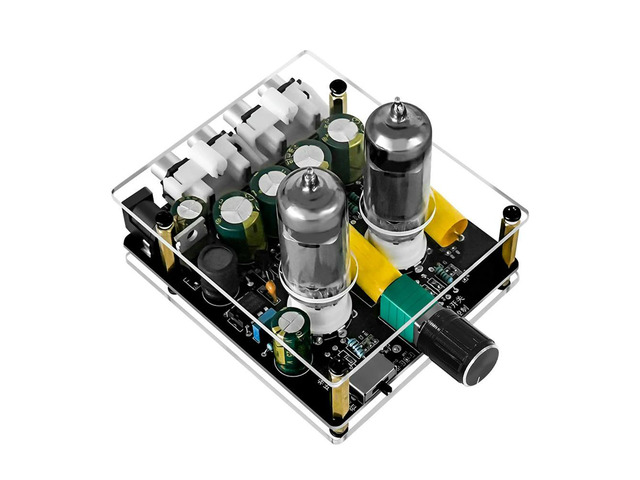 HiFi Audio Preamp Adjustable Audio Preamplifier Multiple Input Options Preamp Tube Board DIY Kit for Home Audio Amplifier System