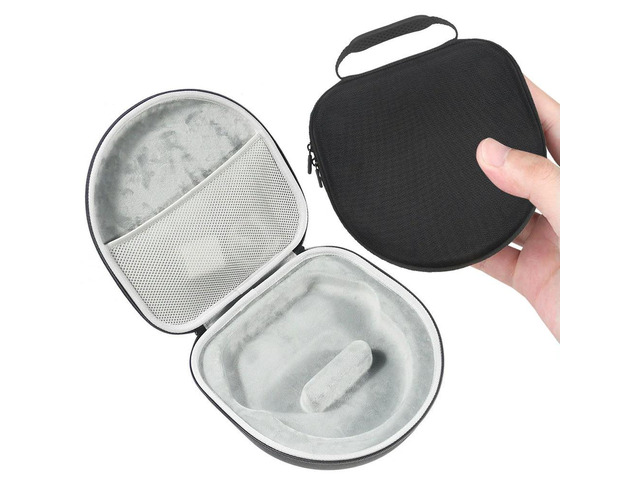 Headphone Travel Case with Mesh Pocket Bag Anti-Fall EVA Headphone Carrying Case for AirPods Max Headset
