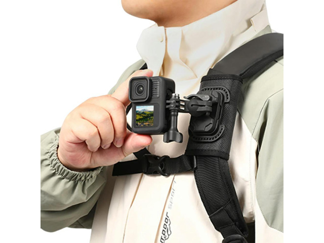 Quick Release Backpack Shoulder Stand Holder Camera Accessories Backpack Clip Mount for GoPro Hero OSMO Action