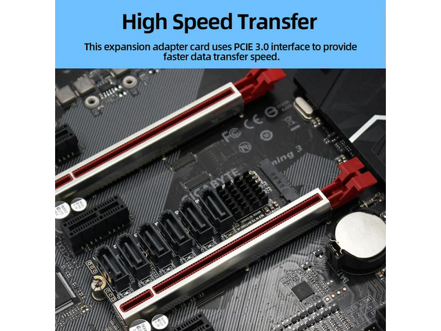 M2 M-Y PCIE3.0 To SATA6G Docking Expansion Card Overvoltage Protection Expansion Card Adapter Card for Hard Disk Support SATA
