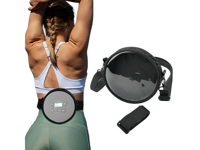 CD Case with Adjustable Strap Waist Band DVD Case DVDs Wallet Holder CD Case Holder CD Player Case for Car Home Travel