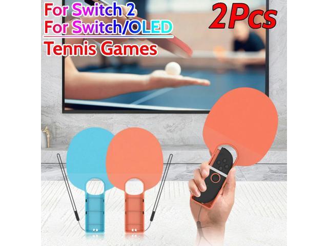 2pcs Tennis Games Racket for Nintendo Switch2 Joy-Con Table Tennis Racket Table Tennis Paddle Attachment for Switch/OLED