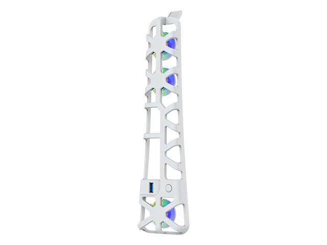 For PS 5 Pro Temperature-Controlled Cooling Fan Host Cooling Fan RGB Light USB3.0 Hub for 5 Pro Disc & Digital Edition