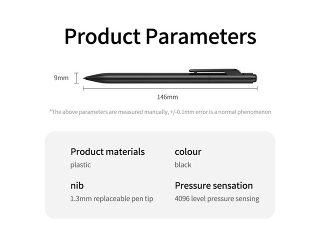 EMR Stylus Pen for Remarkable 2 EMR Digital Pen with Eraser & 2 Pen Tips for Galaxy/Wacom Tablet and Other EMR