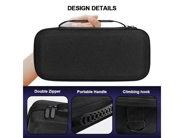 EVA Game Console Bag Shockproof Travel Carrying Bag Case Large Capacity Anti-fall with Inner Partition for Rog Ally