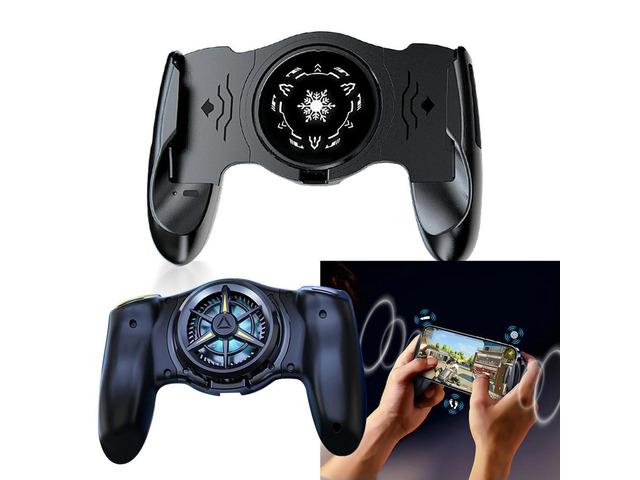 Mobile Gaming Controller with Cooling Fan Type-C Phone Controller Joystick Mobile Joystick Controller for Android iOS Switch PC