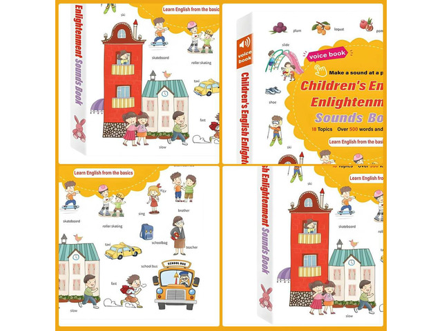 Interactive Audio Sound Books Early Educational Gifts Talking Interactive Audio Books for Kids Toddlers 2 3 4 5 6 Years Old