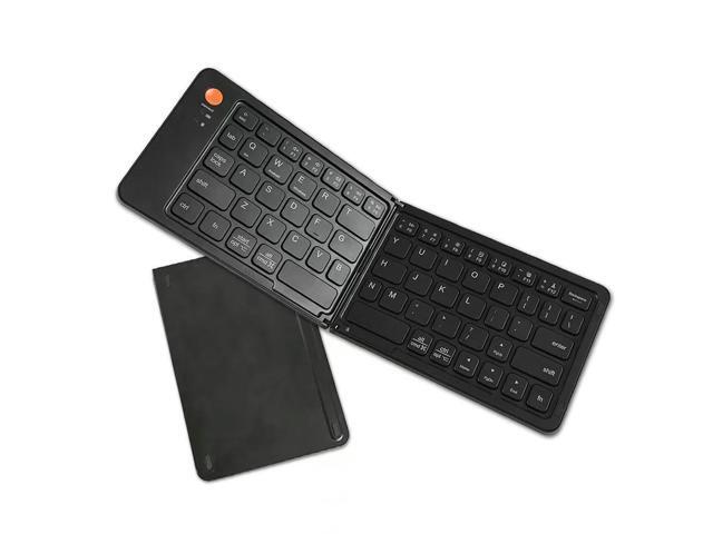 Ultra Slim Keyboard Rechargeable Bluetooth-Compatible Silent Typing with Stand for iOS Android phone Tablet Laptop