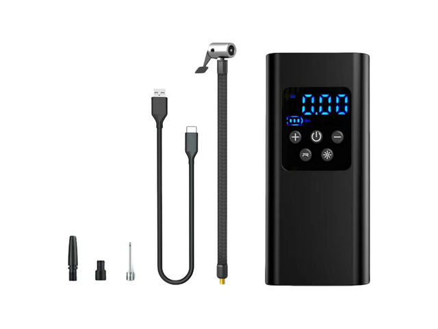 /Wired Electric Tire Inflator with LED Light Tyre Inflator Electric Air Compressor for Car Motorcycles Bicycles