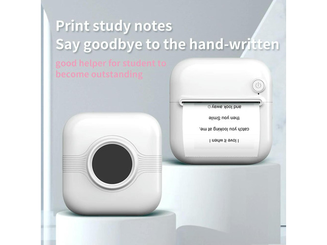ly BT 203dpi Mini Pocket Printer With Roll Paper USB Rechargeable Photo el Memo Wrong Question Printing for Kids Gift