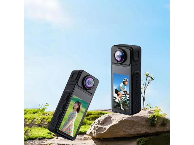 2K Mini Body Camera with Magnetic Lanyard Vlogging Camera for Work Cycling Travel Pet Walking