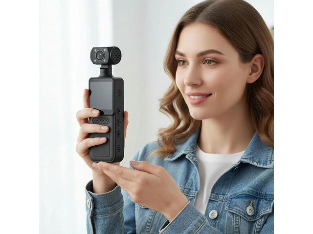 4K Video Recorder 135 Wide Angle Body Worn Camcorder for Outdoor Sports