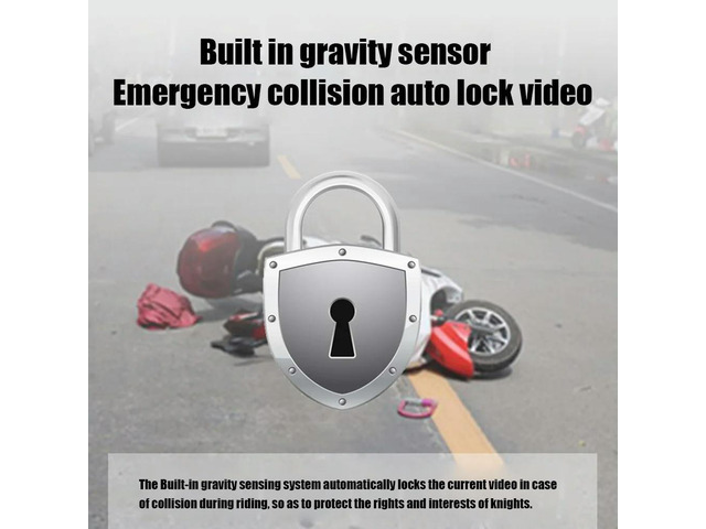 Motorcycle Driving Recorder HD 1080P IP65 Waterproof Video Recorder Parking Monitor Motorcycle Camera Dynamic Induction