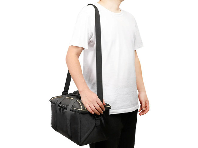 Speaker Bag Shockproof Speaker Carry Bag Anti-Drop Waterproof Adjustable Shoulder Strap for Authentics 300 Speaker/Cable