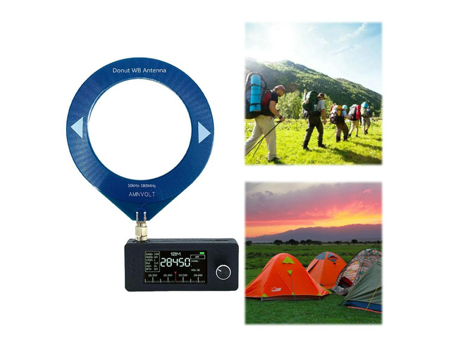 SI4732 0.5-108mhz Radio 1.9inch IPS Screen Pocket Mini Radio with Ring Antenna FM/AM Radio HF SW MW VHF Radio