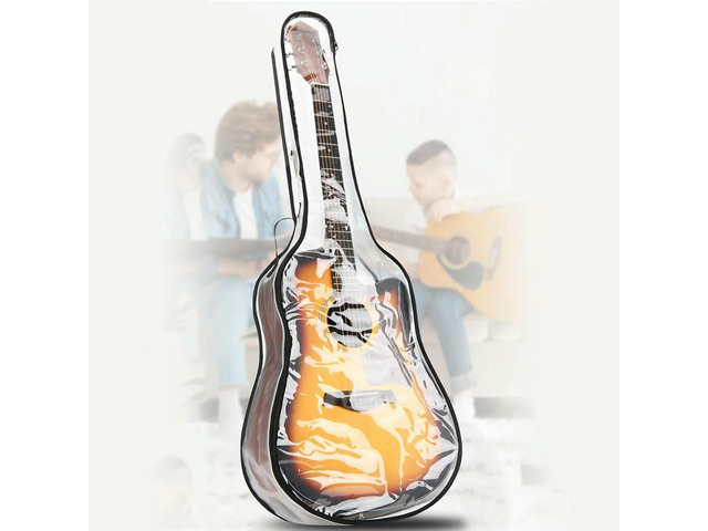 40/41 Inch Electric Guitar Bag Electric Guitar Dust Cover Transparent Musical Instruments Bag For Acoustic Electric Guitar