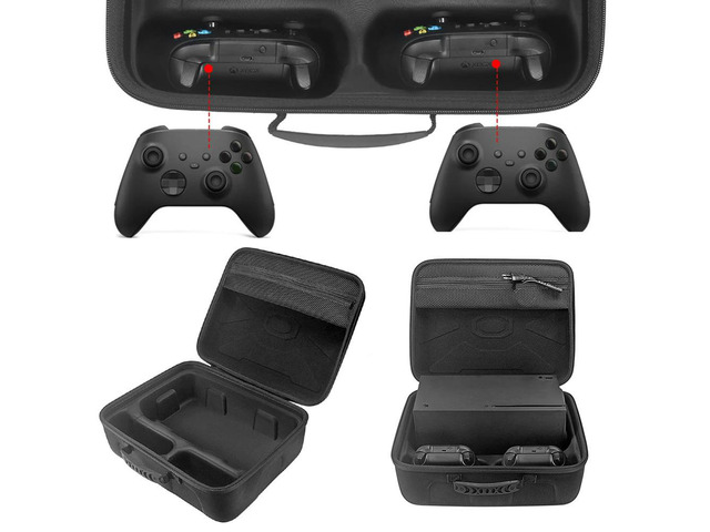 Hard Carrying Case for Xbox Series X Game Console Travel Case Travel Carry Case for Controllers and Accessories