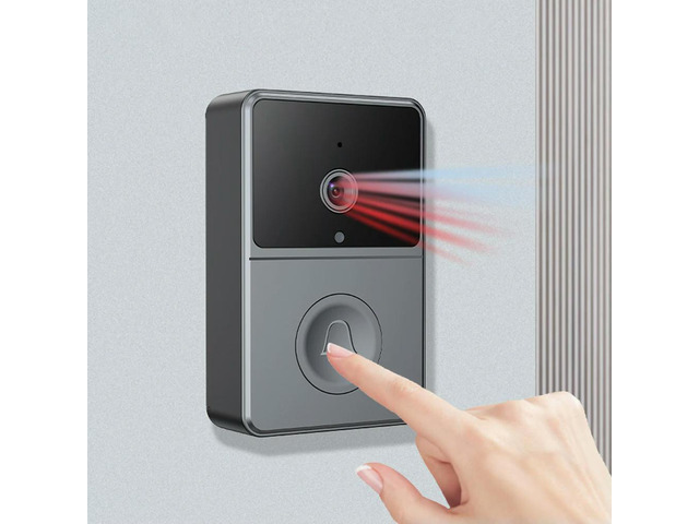 2.4G Audio Video Doorbell Camera 4.3 Inch IPS Screen Video Doorbell Two Way Voice Night Vision for Villa House Office Apartment