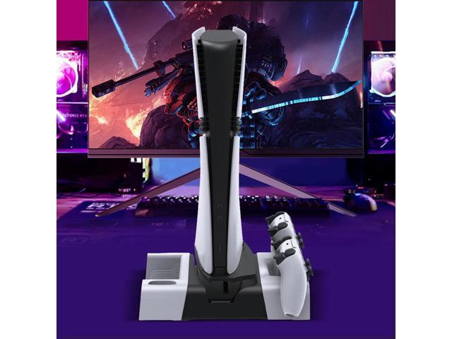 Vertical Cooling Station Stand for Pro/ Slim/ Console Charging Station Dock Vertical Cooler System Game Disk Organizer