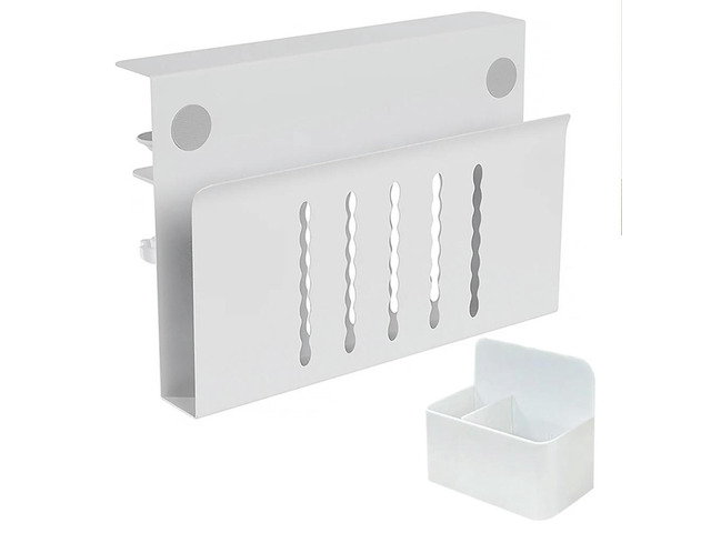 Desk Side Organizer with Pen Holder Hanging Laptop Mount Laptop Desk Mount for Office Supplies & Studio Essentials