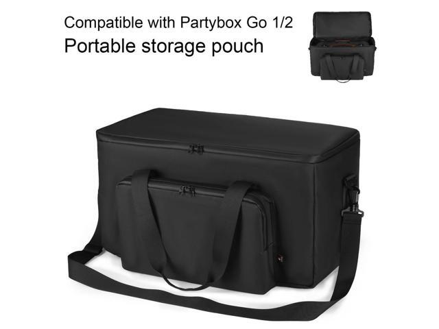 Protective Carrying Case Fit for JBL PartyBox On The Go/Go 2 Speaker Travel Case with Shoulder Strap Multi-Pocket