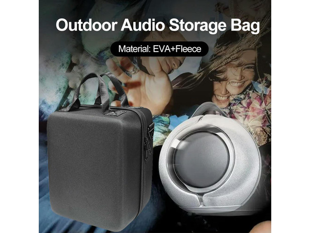 Carrying Bag Case EVA Travel Carry Bag Protective Shockproof with Shoulder Strap for Devialet Mania Outdoor Speaker