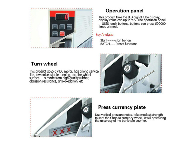 Mini Handy Money Counter Worldwide Bill Cash Banknote Counter Money Counting Machine Financial Equipment