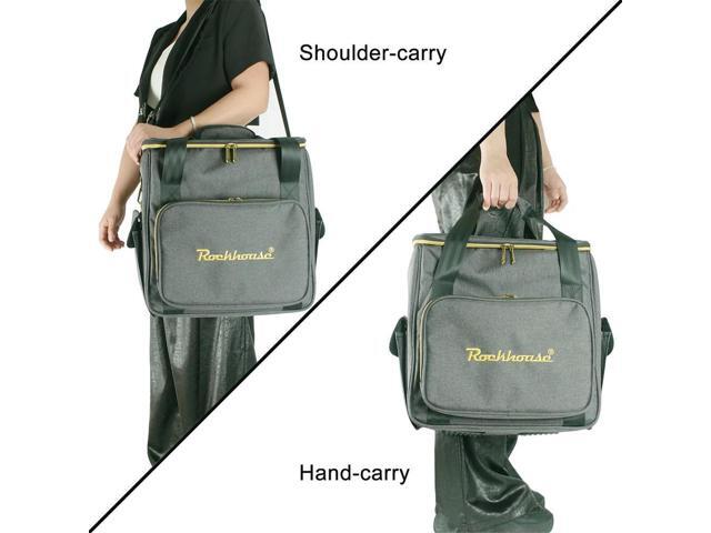 Waterproof Record Bag Wear Resist Record Shoulder Bag Vinyl Records Handbag Holds Up To 45 Vinyl Albums