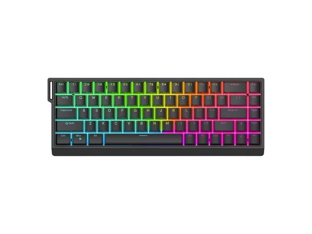 HE65 Wired Gaming Mechanical Keyboard Hot Swappable Magnetic Switch Lighted Keyboard RGB Backlit Compact Keyboard for PC Laptop