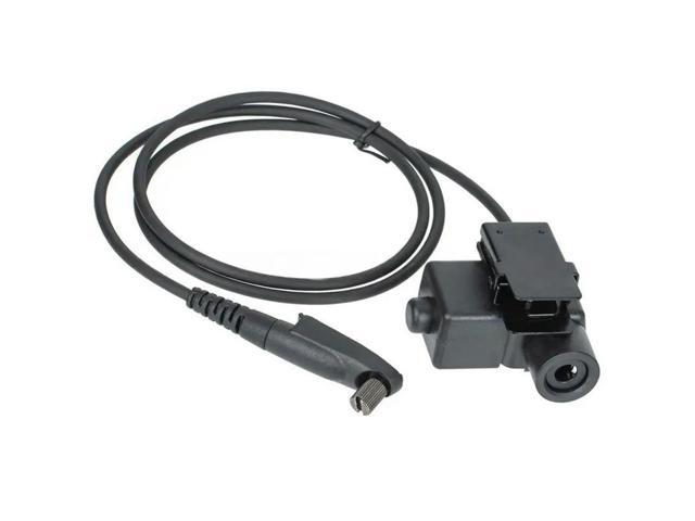 Two-Way Radios GP-328 PLUS U94 PTT Cable Adapter For GP328 Plus Walkie Talkie NATO Plug Accessory
