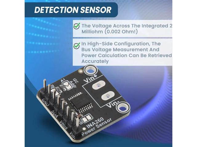 2X INA260 Detection Sensor Module High Or Low Side Voltage Current Power Sensor Module