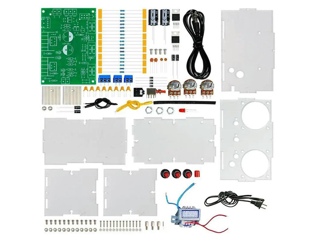 TDA2030 Dual Channel Amplifier Speaker Welding Exercise Assembly Circuit Board With Transparent Case Electronic DIY Kit