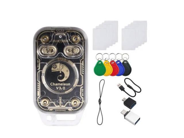 Chameleon V3.0 RFID Chip Reader +5X UID Keychain+5X UID Card+5X CUID Card 125K 13.56M ID IC Tag Copyer Read Write