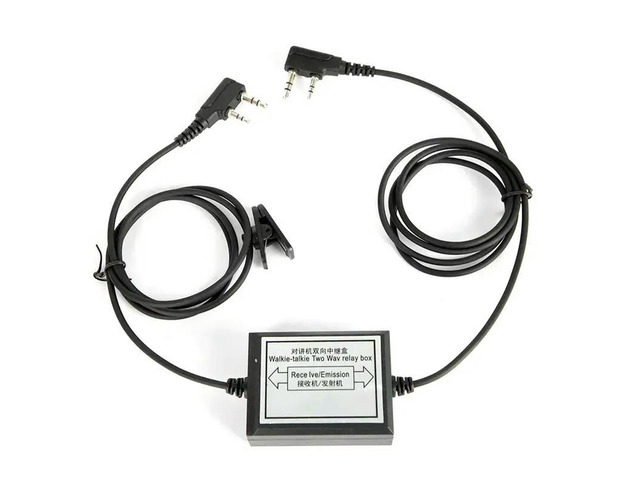 For Two Handheld Radio For Two Way Relay Walkie Talkie Repeater Box PRT-2K For Baofeng Wouxun HYT Zastone K-Type 2-Pin