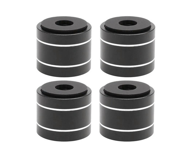 Isolation Feet Pad Stand Damper Speaker Spikes Foot Pads For Turntable Radio CD AMP Speaker Cabinet Black