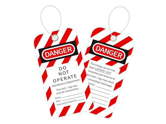 Lockout Tagout Tags, 3 X 5.75-Inch, 80 Danger Do Not Operate Tags With 80 Zip Ties, Tear & Water Resistant Loto Tags