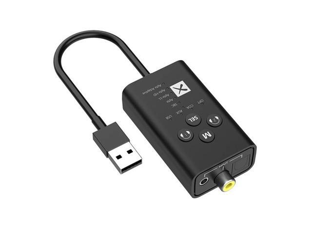 24Bit Bluetooth 5.2 Audio Transmitter Aptx LL HD Adaptive USB 3.5Mm AUX Optical Fiber Coaxial Adapter