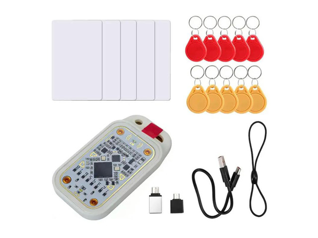 Chameleonv3.0 Chip Card Reader Writer ID/IC 125Khz 13.56Mhz RFID Emulator Clone Function With Acrylic Shell Tag C