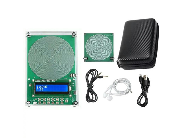 Sine Wave Generator 0.1-99999Hz Adjustable Frequency Schumann Resonance Generator With Antenna Plate Healing Device