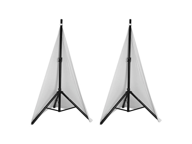 Universal Dj Light Speaker Stand Cover Double Sided Tripod Stand Skirt Scrim Cover Stretchable Material,2Pcs